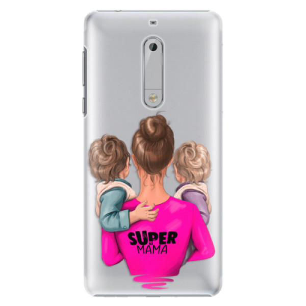 Plastové puzdro iSaprio - Super Mama - Two Boys - Nokia 5