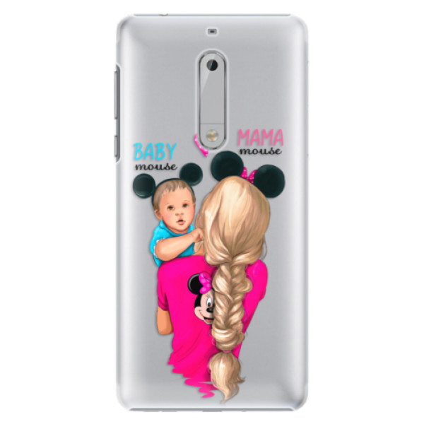 Plastové puzdro iSaprio - Mama Mouse Blonde and Boy - Nokia 5
