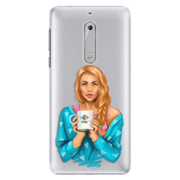 Plastové puzdro iSaprio - Coffe Now - Redhead - Nokia 5