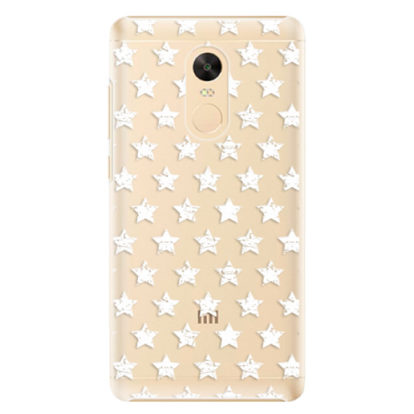 Plastové puzdro iSaprio - Stars Pattern - white - Xiaomi Redmi Note 4X