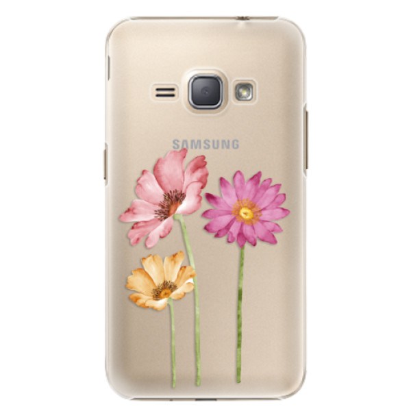 Plastové puzdro iSaprio - Three Flowers - Samsung Galaxy J1 2016