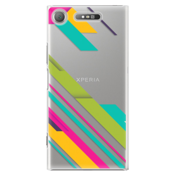 Plastové puzdro iSaprio - Color Stripes 03 - Sony Xperia XZ1
