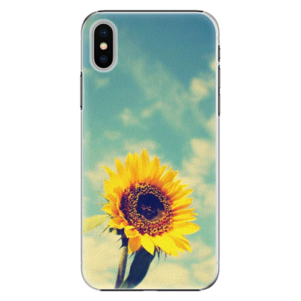 Plastové puzdro iSaprio - Sunflower 01 - iPhone X