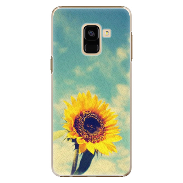 Plastové puzdro iSaprio - Sunflower 01 - Samsung Galaxy A8 2018