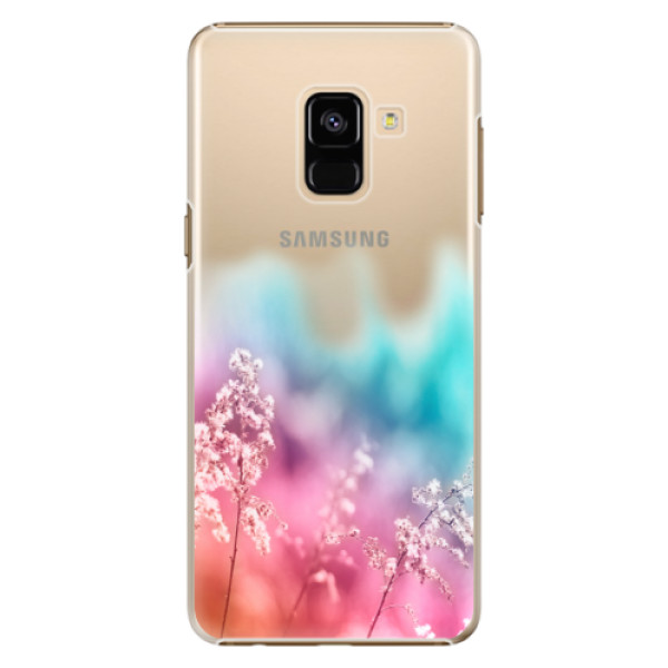 Plastové puzdro iSaprio - Rainbow Grass - Samsung Galaxy A8 2018