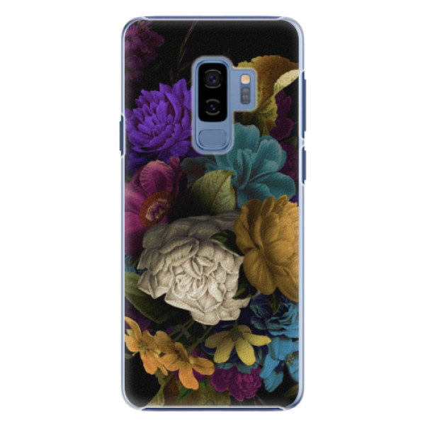 Plastové puzdro iSaprio - Dark Flowers - Samsung Galaxy S9 Plus