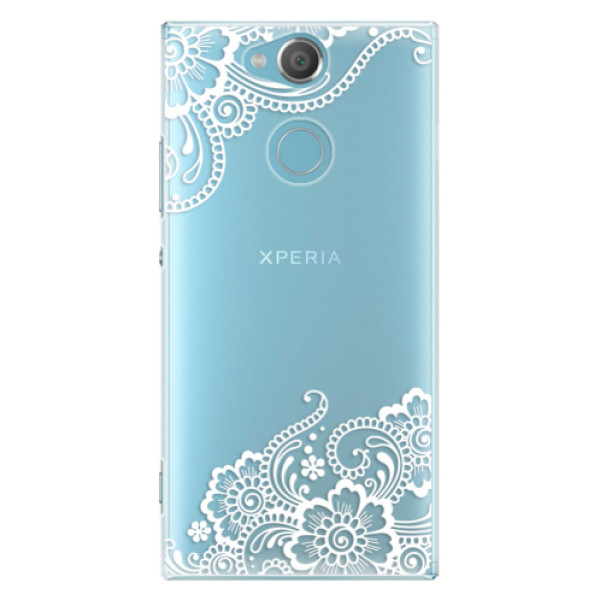 Plastové puzdro iSaprio - White Lace 02 - Sony Xperia XA2