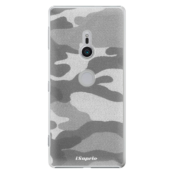Plastové puzdro iSaprio - Gray Camuflage 02 - Sony Xperia XZ2