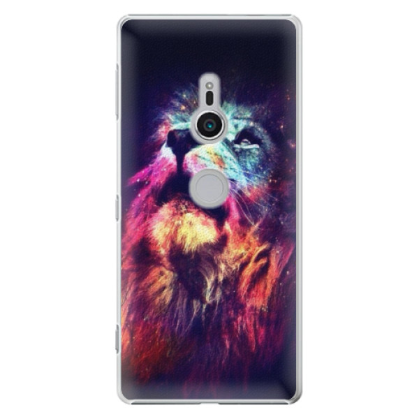 Plastové puzdro iSaprio - Lion in Colors - Sony Xperia XZ2