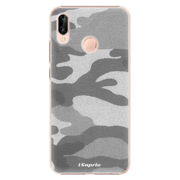 Plastové puzdro iSaprio - Gray Camuflage 02 - Huawei P20 Lite