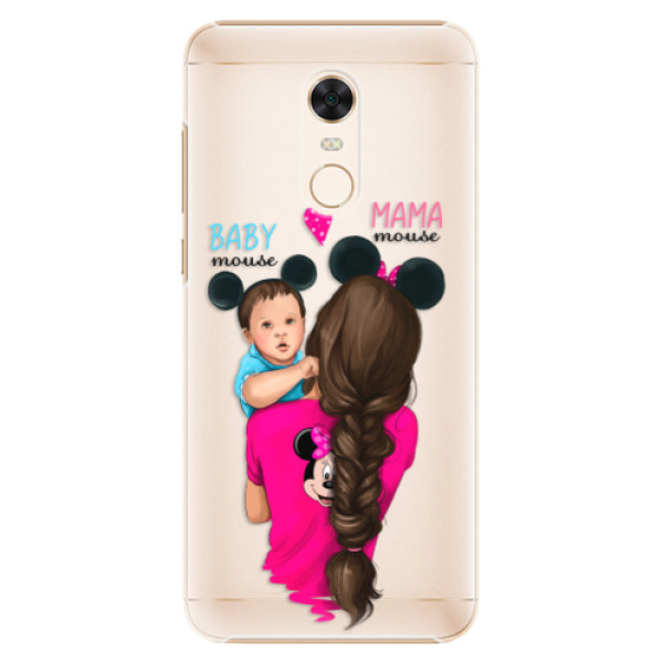 Plastové puzdro iSaprio - Mama Mouse Brunette and Boy - Xiaomi Redmi 5 Plus