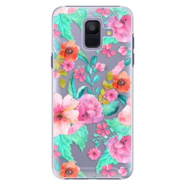 Plastové puzdro iSaprio - Flower Pattern 01 - Samsung Galaxy A6