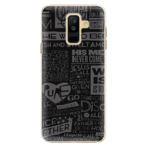 Plastové puzdro iSaprio - Text 01 - Samsung Galaxy A6+