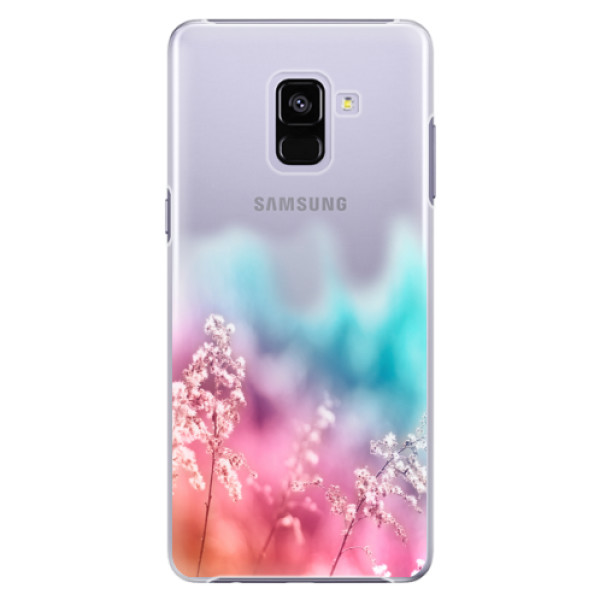 Plastové puzdro iSaprio - Rainbow Grass - Samsung Galaxy A8+