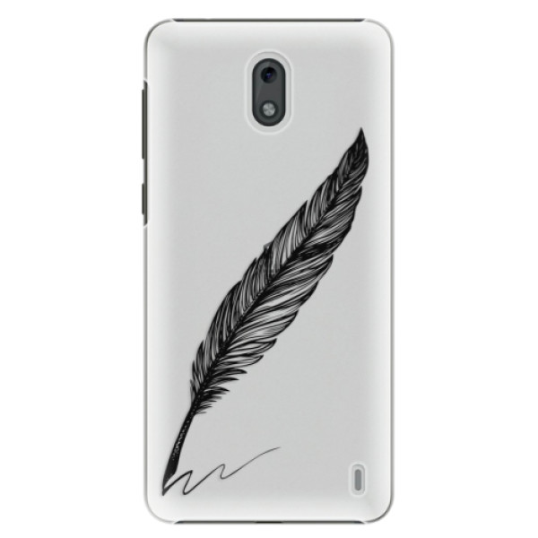 Plastové puzdro iSaprio - Writing By Feather - black - Nokia 2