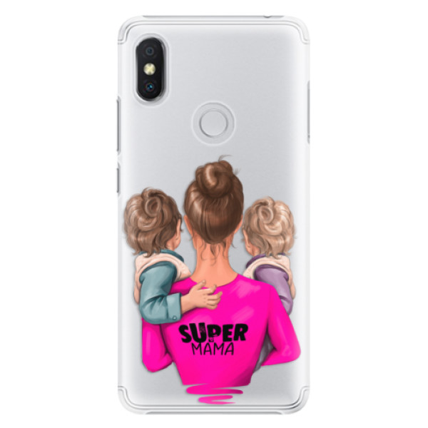 Plastové puzdro iSaprio - Super Mama - Two Boys - Xiaomi Redmi S2