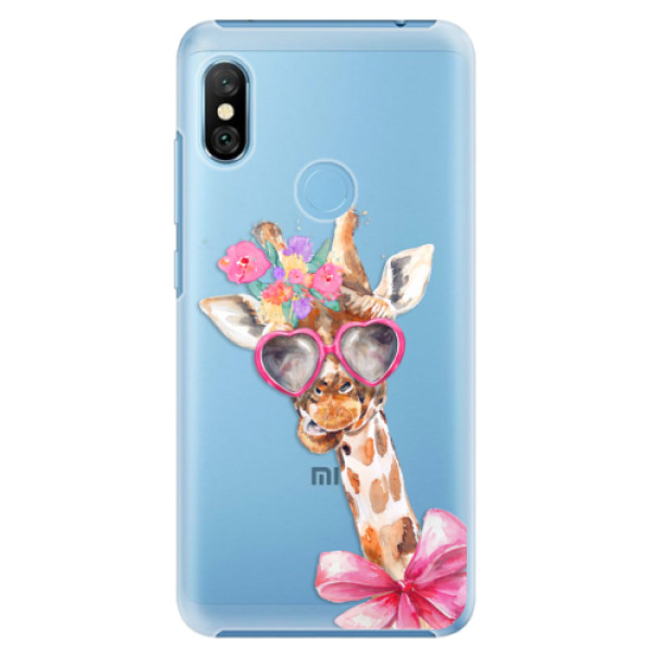 Plastové puzdro iSaprio - Lady Giraffe - Xiaomi Redmi Note 6 Pro