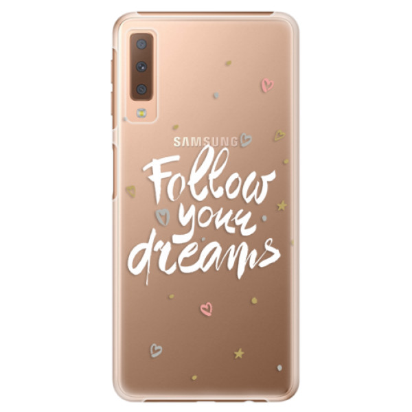 Plastové puzdro iSaprio - Follow Your Dreams - white - Samsung Galaxy A7 (2018)