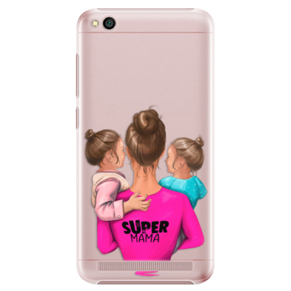 Plastové puzdro iSaprio - Super Mama - Two Girls - Xiaomi Redmi 5A