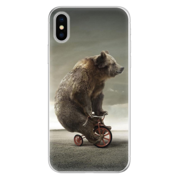 Silikónové puzdro iSaprio - Bear 01 - iPhone X