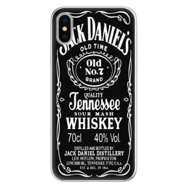 Silikónové puzdro iSaprio - Jack Daniels - iPhone X