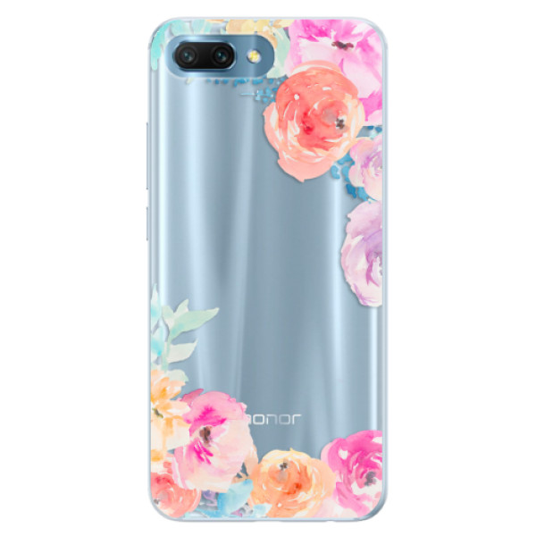 Silikónové puzdro iSaprio - Flower Brush - Huawei Honor 10