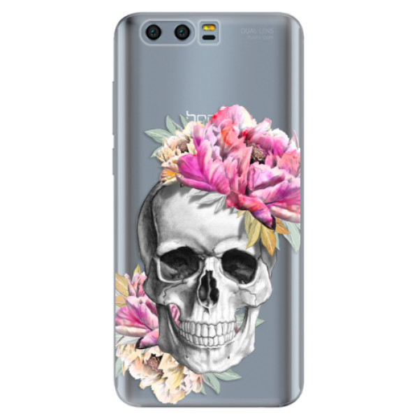 Silikónové puzdro iSaprio - Pretty Skull - Huawei Honor 9