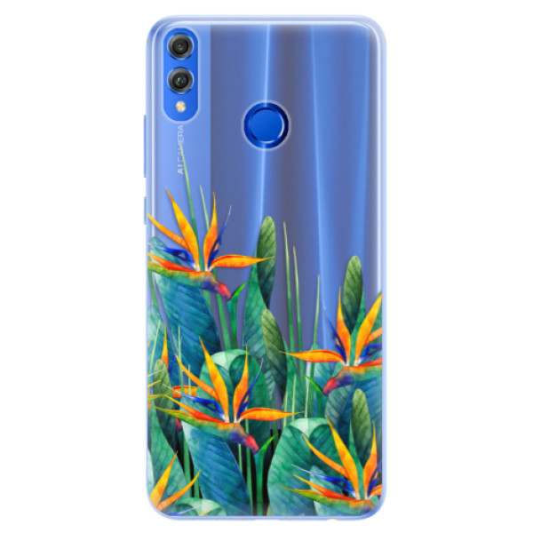 Silikónové puzdro iSaprio - Exotic Flowers - Huawei Honor 8X