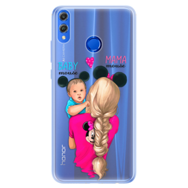 Silikónové puzdro iSaprio - Mama Mouse Blonde and Boy - Huawei Honor 8X