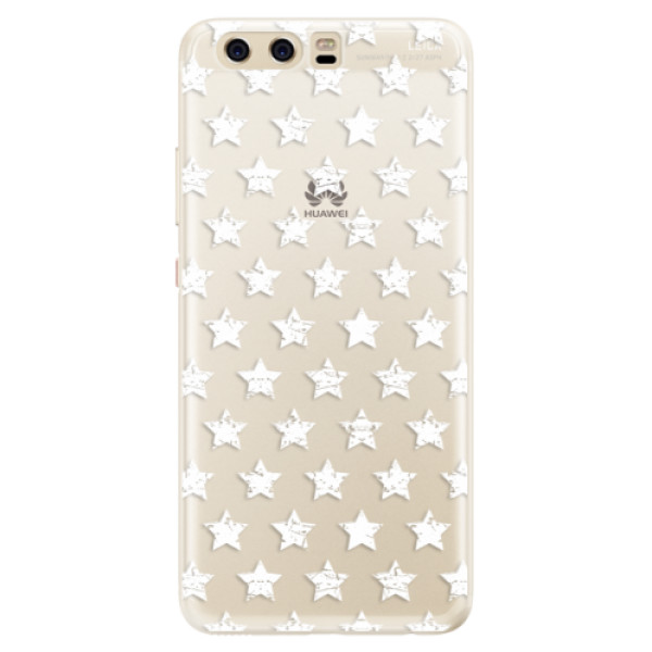 Silikónové puzdro iSaprio - Stars Pattern - white - Huawei P10