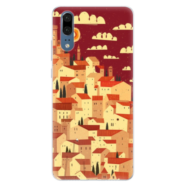 Silikónové puzdro iSaprio - Mountain City - Huawei P20