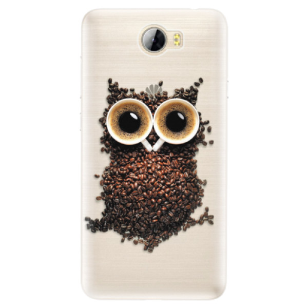 Silikónové puzdro iSaprio - Owl And Coffee - Huawei Y5 II / Y6 II Compact