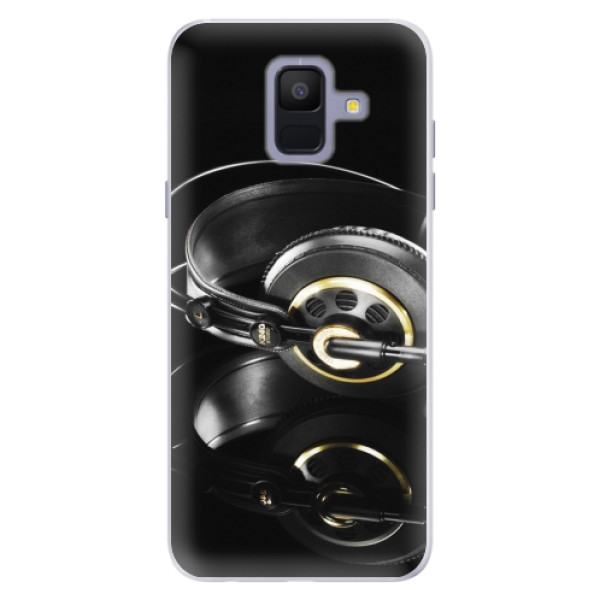 Silikónové puzdro iSaprio - Headphones 02 - Samsung Galaxy A6
