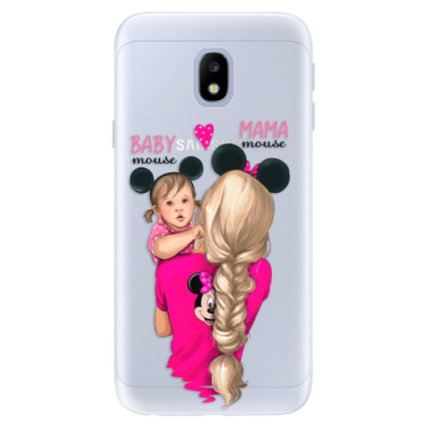Silikónové puzdro iSaprio - Mama Mouse Blond and Girl - Samsung Galaxy J3 2017