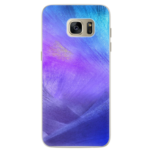 Silikónové puzdro iSaprio - Purple Feathers - Samsung Galaxy S7