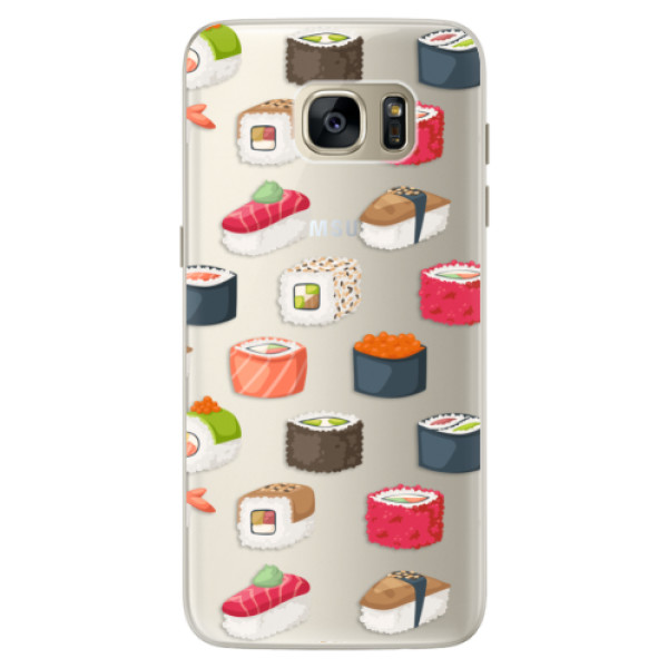 Silikónové puzdro iSaprio - Sushi Pattern - Samsung Galaxy S7