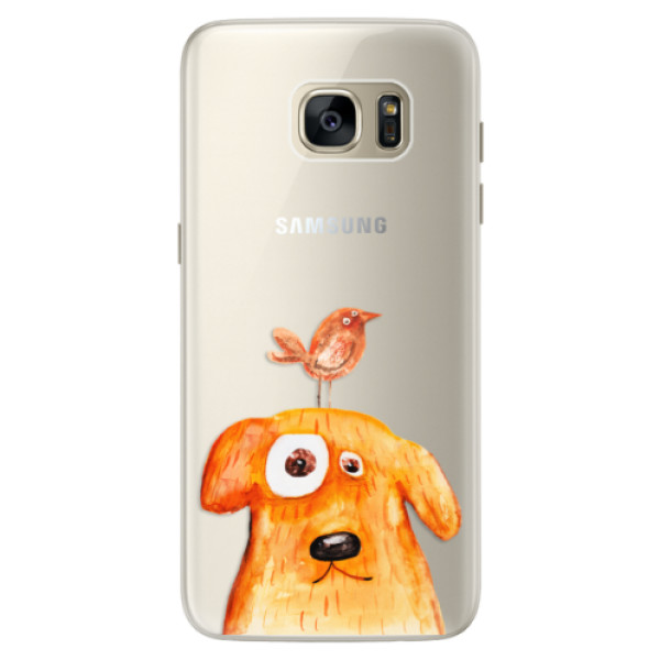 Silikónové puzdro iSaprio - Dog And Bird - Samsung Galaxy S7