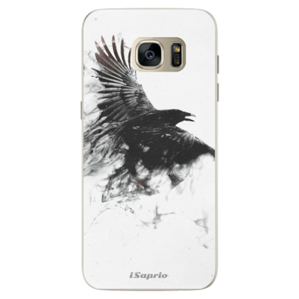 Silikónové puzdro iSaprio - Dark Bird 01 - Samsung Galaxy S7 Edge