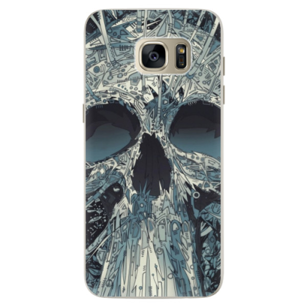 Silikónové puzdro iSaprio - Abstract Skull - Samsung Galaxy S7 Edge