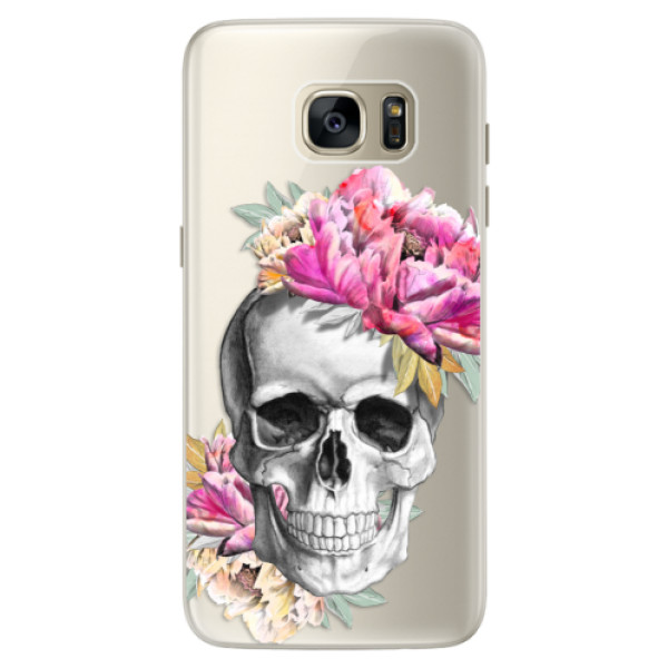 Silikónové puzdro iSaprio - Pretty Skull - Samsung Galaxy S7 Edge