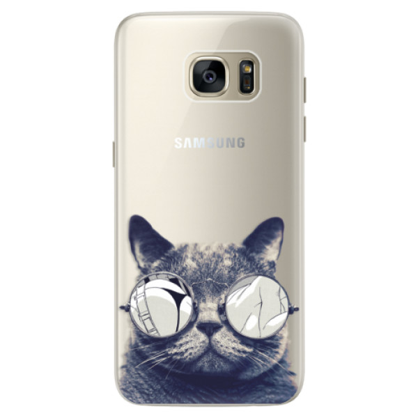 Silikónové puzdro iSaprio - Crazy Cat 01 - Samsung Galaxy S7 Edge