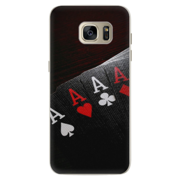 Silikónové puzdro iSaprio - Poker - Samsung Galaxy S7 Edge