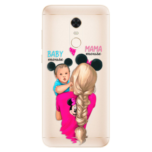 Silikónové puzdro iSaprio - Mama Mouse Blonde and Boy - Xiaomi Redmi 5 Plus