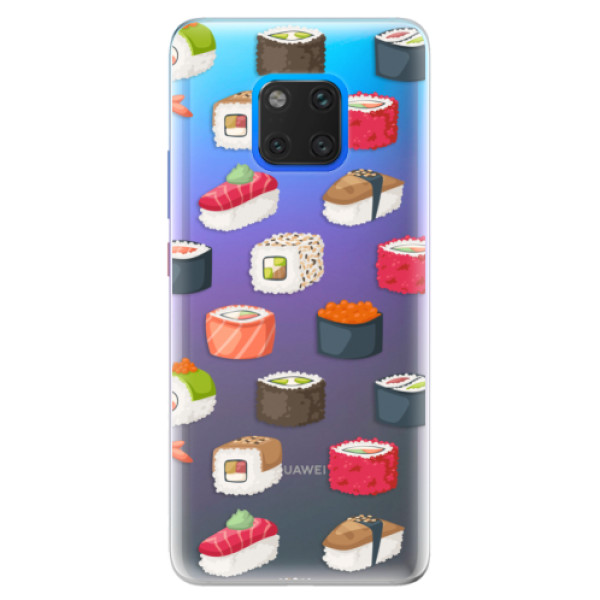 Silikónové puzdro iSaprio - Sushi Pattern - Huawei Mate 20 Pro