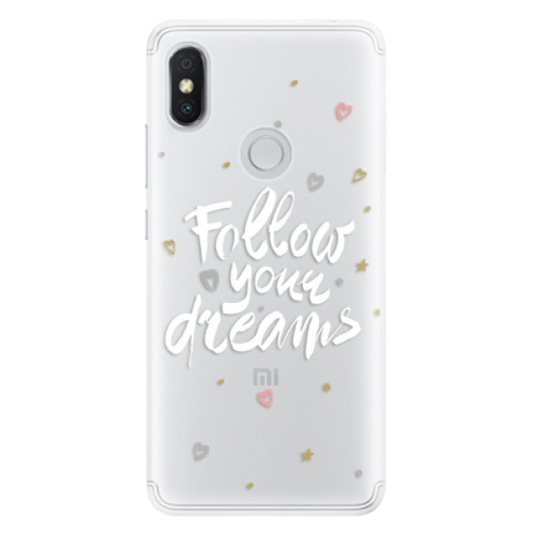 Silikónové puzdro iSaprio - Follow Your Dreams - white - Xiaomi Redmi S2