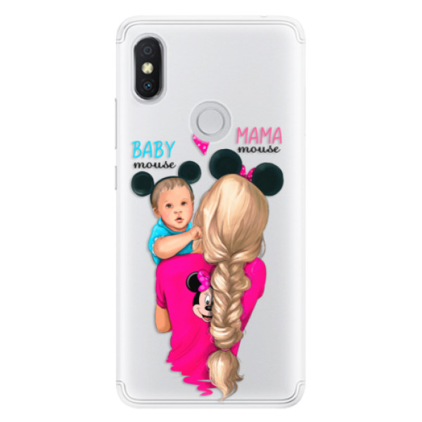 Silikónové puzdro iSaprio - Mama Mouse Blonde and Boy - Xiaomi Redmi S2