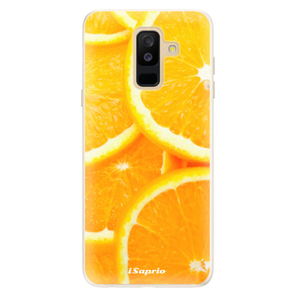 Silikónové puzdro iSaprio - Orange 10 - Samsung Galaxy A6+