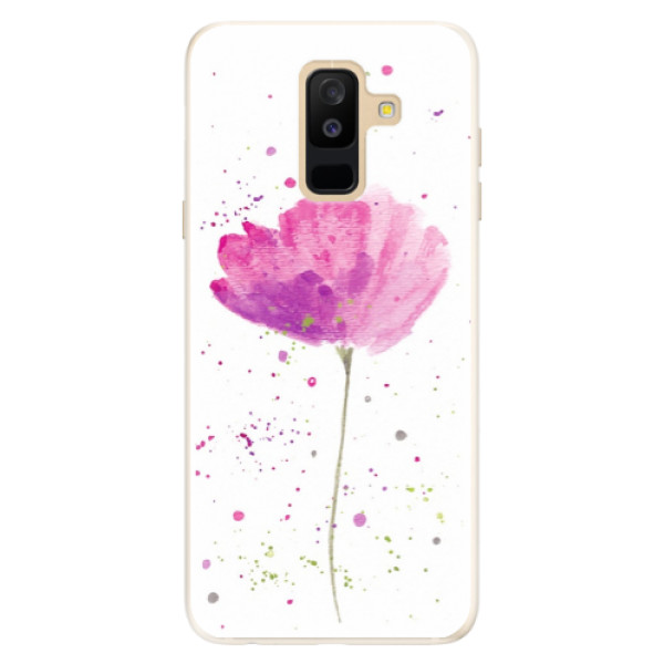 Silikónové puzdro iSaprio - Poppies - Samsung Galaxy A6+
