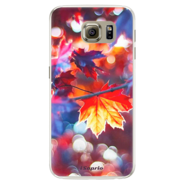 Silikónové puzdro iSaprio - Autumn Leaves 02 - Samsung Galaxy S6 Edge
