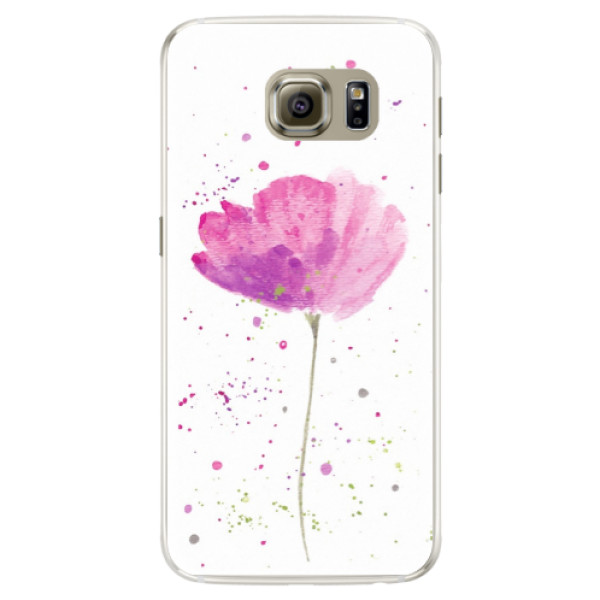 Silikónové puzdro iSaprio - Poppies - Samsung Galaxy S6 Edge